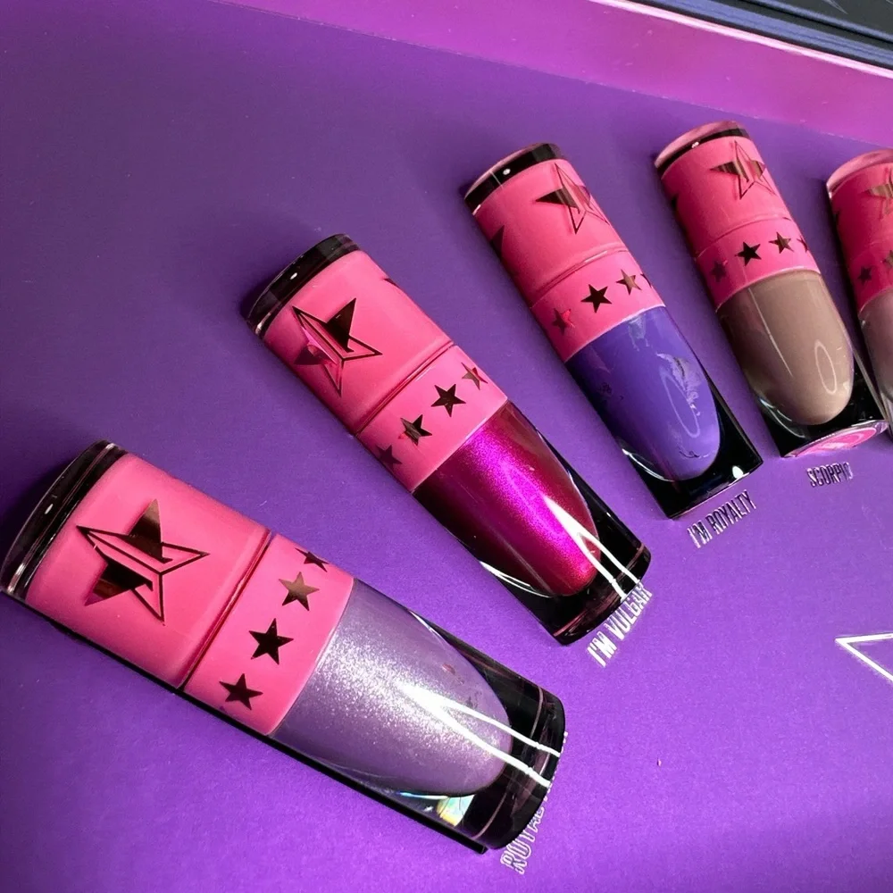 Jeffree Star Cosmetics Mini Purple Velour Liquid Lipsticks Queen *itch MSRP $70